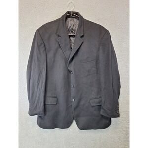 Cezani Mens 46R Wool Silk Cashmere Blazer Sport Coat 3-Button Formal